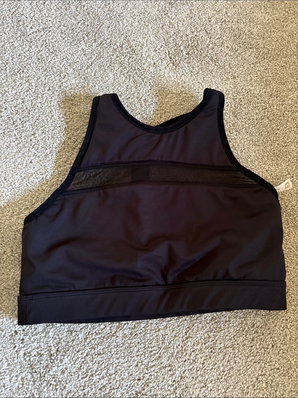 Chestee Black High-Neck Sports Bra